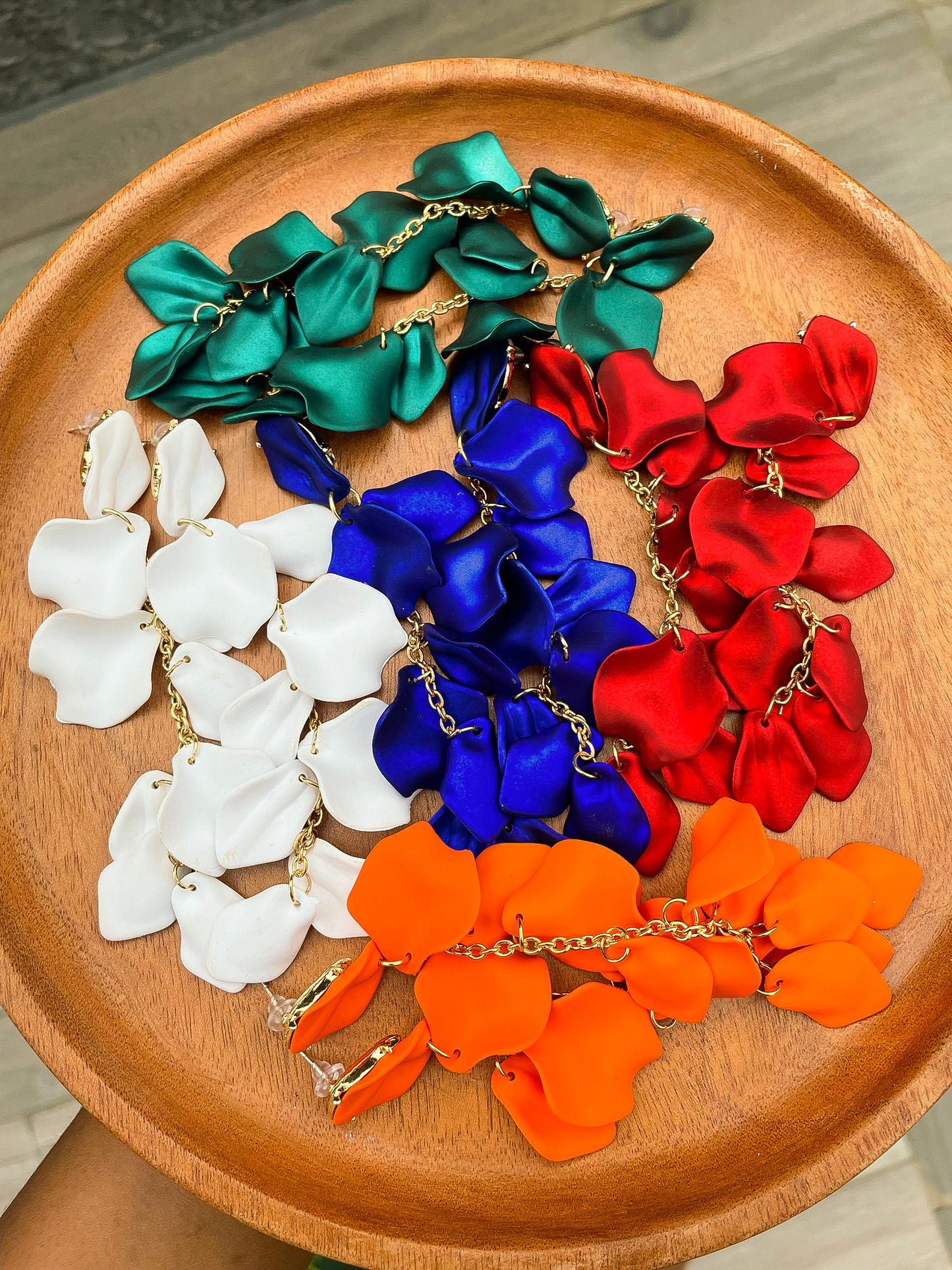 Floral earrings
