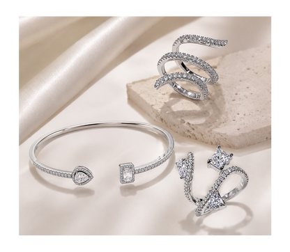 Silver Wrist Set